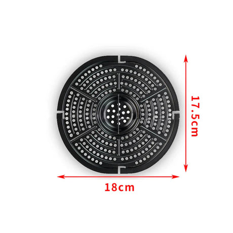 Carvallo Ersatz-grillpanna för varmluftsfritös | Non-stick & diskmaskinssäker | I olika storlekar | För pommes frites, kött & grönsaker Carvallo