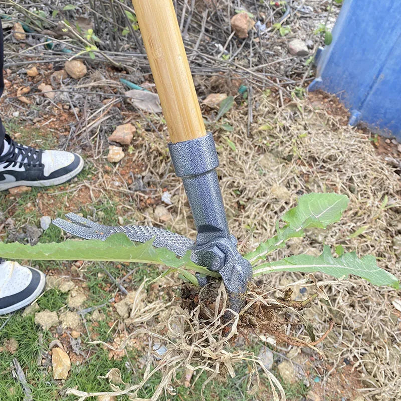 Carvallo RootClaw Ogräsrensare med klor | Av robust stål & fotpedal | För alla typer av jord Carvallo