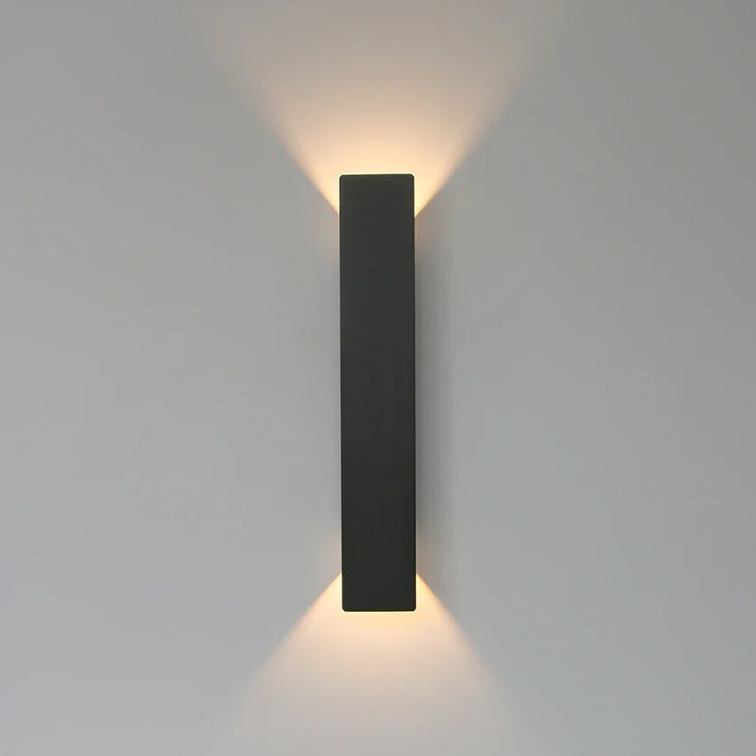 Utomhus Svart LED Vägglampa Aluminium Modern Carvallo