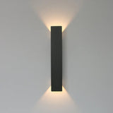Utomhus Svart LED Vägglampa Aluminium Modern Carvallo