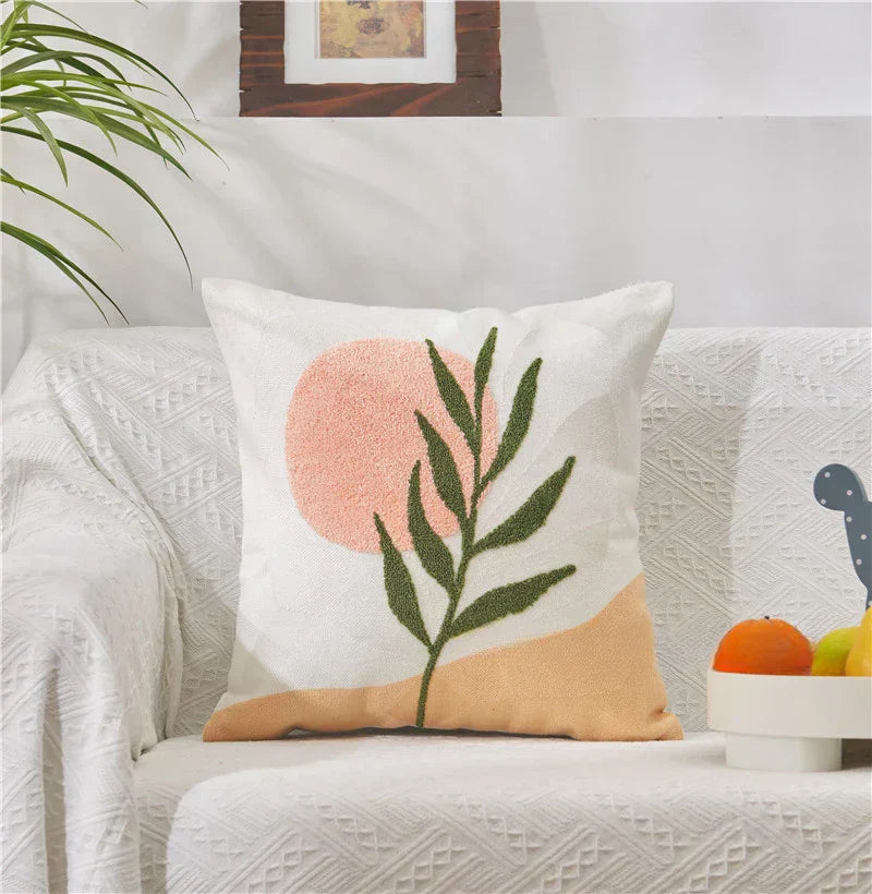 Carvallo – Jacquard Kuddöverdrag med Fina Solrosmönster Carvallo