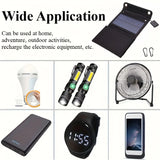 Carvallo FoldCharge 60 | Fällbart Solpanel 30W | USB-utgång | IP65 Vattentät | Monokristallin med LED-laddningsindikator Carvallo