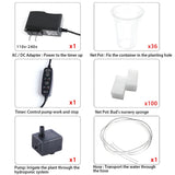 Carvallo | Hydroponic growing system with 36 planting spots | PVC pipeline for vegetables & herbs | Complete hydroponics set Carvallo