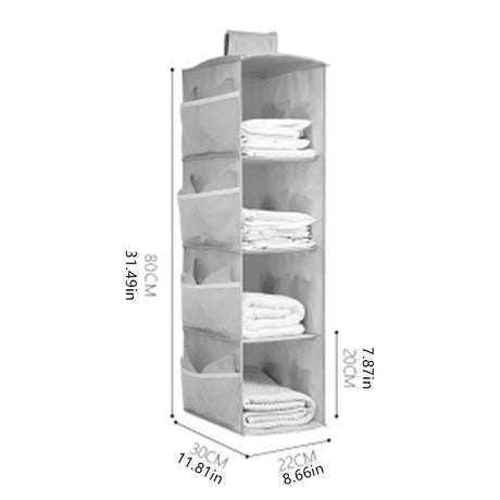 Carvallo Underklädesorganisatör ClosyNest AirFold | Fällbar förvaringspåse för underkläder, BH:ar & strumpor | Flerlagig & Tvättbar Carvallo