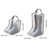 Carvallo- och Stövelfodral Dustilo ClearZip | Transparent & Andningsbar | Med Dragkedja & Bärhandtag | För Resa & Vardag Carvallo