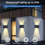 Carvallo Beam | LED Solarlampa | Upp & Ner Ljus | IP65 Vattentät | Justerbar Ljusvinkel | För Trädgård & Fasad Carvallo