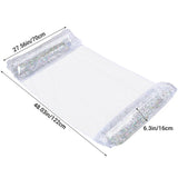 Carvallo Vattenshängmatta uppblåsbar | 130×70 cm | Fällbar Pool-loungestol med ryggstöd | Svimmbädd för pool, strand & semester Carvallo