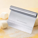 Carvallo Degskärare & Köksspatel | Rostfritt stål med gravyrskala | Multifunktionell för bakning & matlagning Carvallo