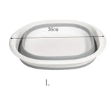 Carvallo Fällbar Tvättskål i plast | 38 cm Diameter | Platsbesparande & bärbar | För bad, kök, baby & utomhus Carvallo