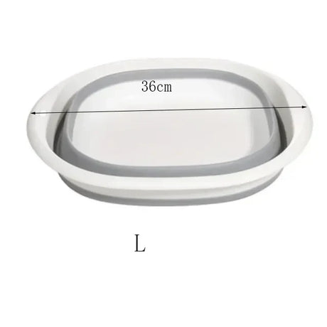 Carvallo Fällbar Tvättskål i plast | 38 cm Diameter | Platsbesparande & bärbar | För bad, kök, baby & utomhus Carvallo