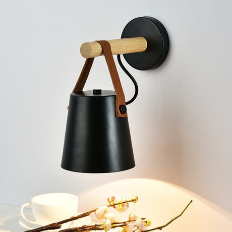 Nordisk Hängande Vägglampa-Lights-Hemnix-Svart - med EU-kontakt-Hemnix