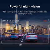 1080P WiFi Dubbelkamera Dash Cam – Främre & Inuti Bilkamera med IR Nattvision & Loopinspelning Carvallo