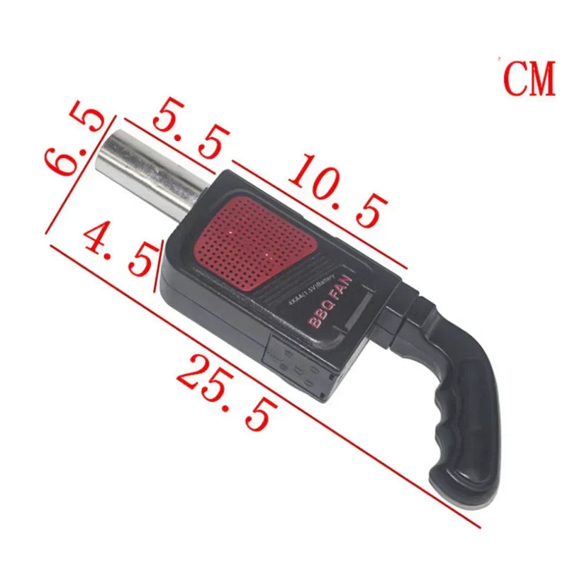 Carvallo Elektrisk BBQ-fläkt | Praktisk & Bärbar | För Grill, Camping & Utomhuskök Carvallo