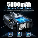 4K Infraröd Nattsyns Kikare med Zoom, 600m Räckvidd, 3" Skärm & 5000mAh Batteri Carvallo