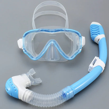 Carvallo Barn Tauchmask med snorkel | Duggfri & läcksäker | Härdat glas & silikon | För pojkar & flickor 7–15 år Carvallo