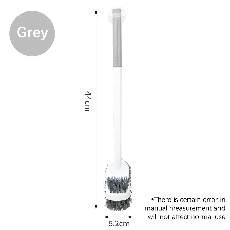 Carvallo WC-borste | Dubbelsidig toalettborste med långt handtag | Djup rengöring & Hygienisk | Platsbesparande hängande Carvallo