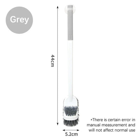 Carvallo WC-borste | Dubbelsidig toalettborste med långt handtag | Djup rengöring & Hygienisk | Platsbesparande hängande Carvallo