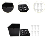 Carvallo System | Inomhus Hydrokultur Set | Högpresterande växtlåda med 6 korgar | För balkong, kontor & trädgård | 18 × 12 × 10,5 cm Carvallo