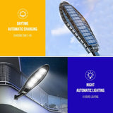 Carvallo Solar Vägglampa med Rörelsesensor & Fjärrkontroll | 42–168 LEDs | IP65 Vattentät | 3 Lägen Carvallo