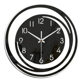 Minimalistisk akrylväggklocka – skandinavisk svart design MILA Sverige