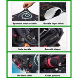 Carvallo TravelPaw FlexCover | Elastisk bagageskydd med djurmönster | För 18–32 tum resväskor | Rivfast & Tvättbar Carvallo