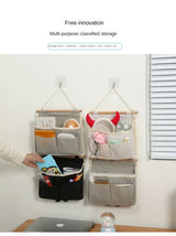 Carvallo Vägghängande väska | Vattenavvisande hängorganisatör | Bomull-linne | För underkläder & småsaker Carvallo