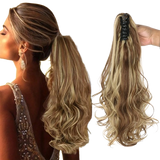 Luxora Lång Ponnytail Clip On Hårklämma Förlängning 22 Tum Carvallo