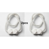 Carvallo gardinstång med magnet | 2-pack | Tjock rep-design & Stark grepp | För vardagsrum, sovrum & kök Carvallo