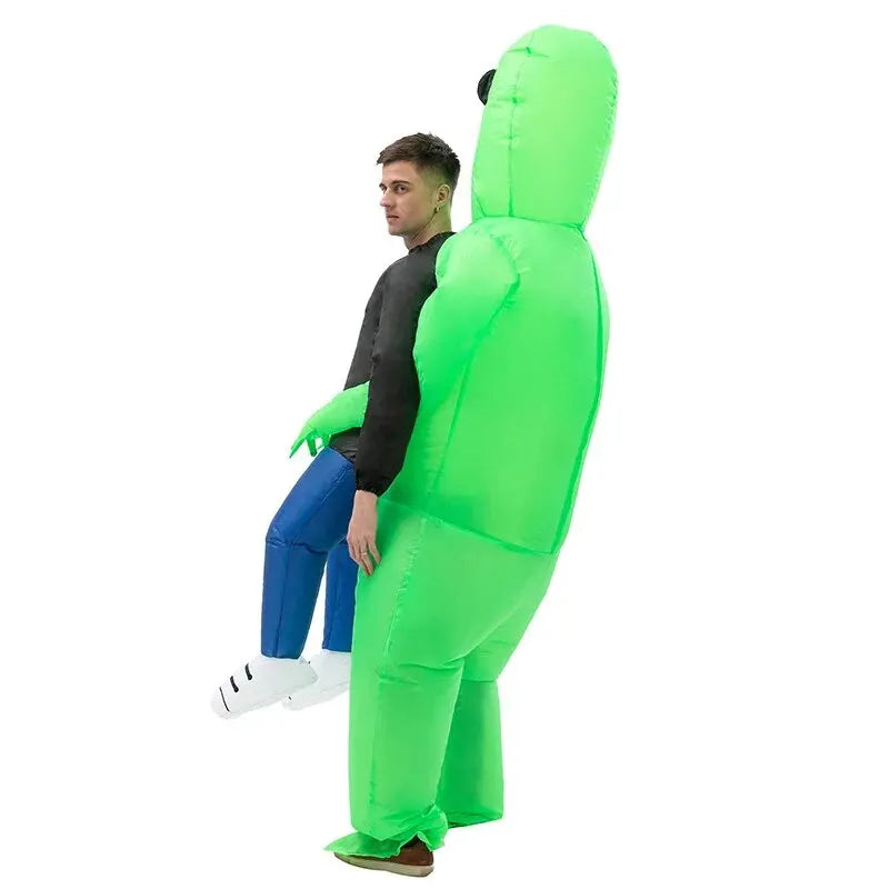 Herrarnas Roliga Inflatable Halloween Kostym | Alien Bear Me Kostym Carvallo
