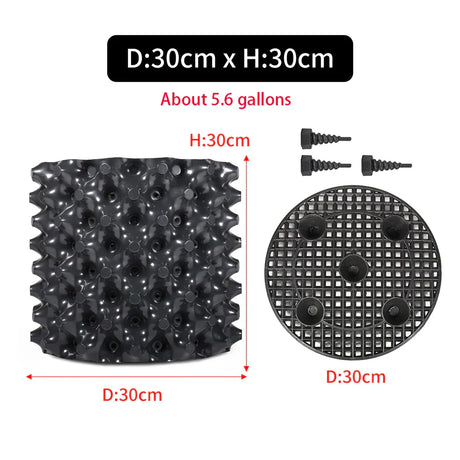 Carvallo Pro | Rotkontroll- & Uppdragskruka | För Bonsai, Träd & Buskar | Snabb rotväxt | PVC-skål Carvallo