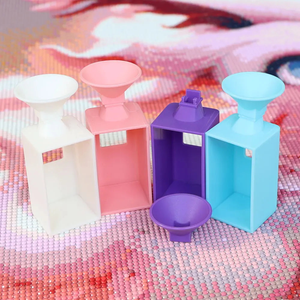 Carvallo Diamantmålning Tratt | För Runda & Fyrkantiga Stenarter | Lätt fyllning av Lådor & Skålar | Tillbehör för DIY-Konst Carvallo