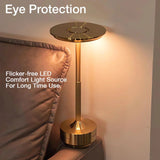 LED Bordslampa Modern Guld Metall Uppladdningsbar Carvallo