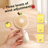 Carvallo-Handventilator FruBreeze | USB-laddning | Bärbar & Tyst | Sommarpryl i fruktdesign Carvallo