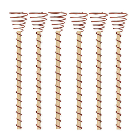 Carvallo Elektrokultur växtantenner | Koppar-växtstänger för trädgård och krukväxter | Främjande av växttillväxt utan gödningsmedel Carvallo