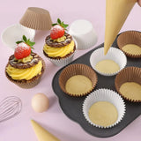 Carvallo Pappersformar BakePure 200-set | Non-stick & Fritts | För muffins & cupcakes | Ugns- & mikrovågssäker | Livsmedelsäkert Carvallo