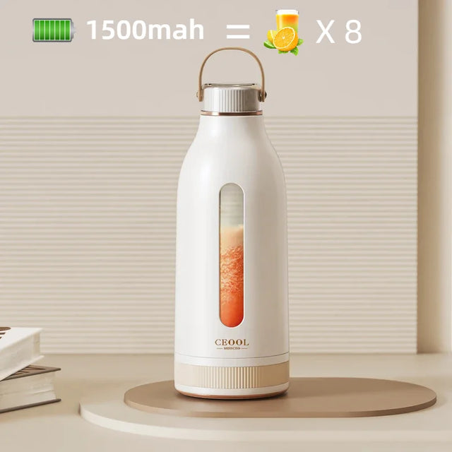 Carvallo Smoothie-Mixer JuicyGo Z05 | 400 ml | 18.000 o/min | 5-blades system | USB-laddning | BPA-fri Carvallo