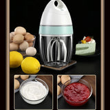 Carvallo OneTouch | Automatisk visp och mjölkskummare | USB-uppladdningsbar | 3-i-1 köksredskap för grädde, ägg och deg | Låg ljudnivå Carvallo