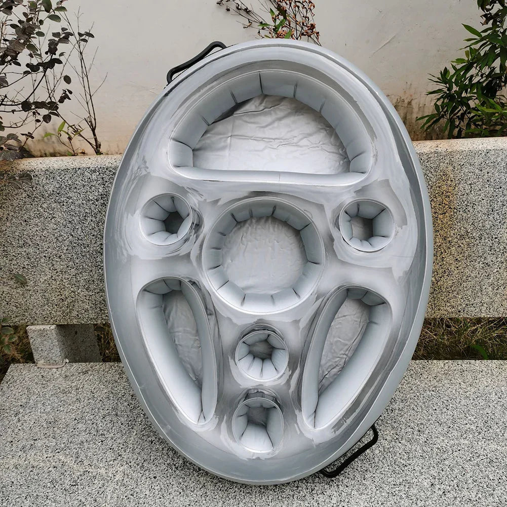 Carvallo | Uppblåsbar dryckeshållare pool | Anti-tipp design | För burkar & flaskor Carvallo