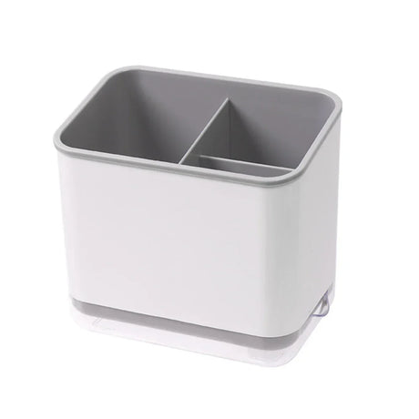 Carvallo Organizer Multifunktionell Bestickhållare med Droppfunktion | Kök-Organisator för Skedar, Gafflar & Pinnar | 12 × 8 × 14 cm Carvallo