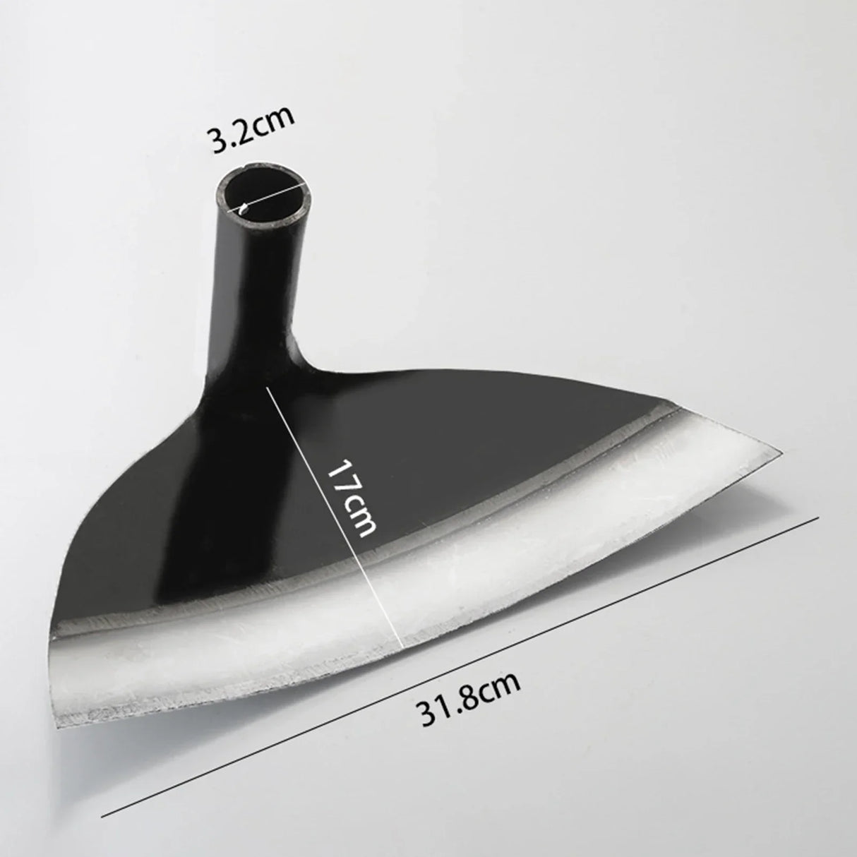 Carvallo Handhacka utan skaft | Högkvalitativ ogräshacka av kolstål | För rensning, jordlossa och grönsaksodling – Olika storlekar Carvallo