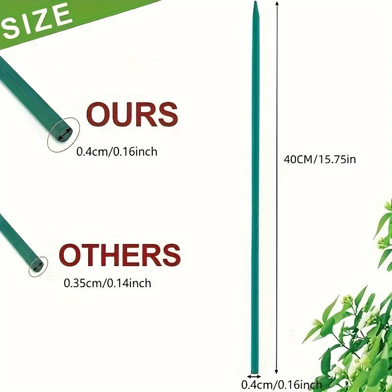 Carvallo Pro Trädgårdsplanta stänger | 50-pack | Väderbeständig & Stabil | Grön Carvallo