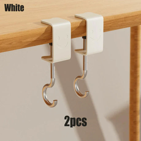 Carvallo Justerbar Skrivbordskrok | Utan borrning | Bärbar & Multifunktionell | För väskor, hörlurar & tillbehör Carvallo