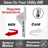 Carvallo Dörrdragluftstoppare Undertürsdämpning | Kyl-, Buller- & Dragluftsskydd | Självhäftande Dörrbottenlist Invändig & Utvändig Carvallo