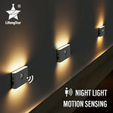 GlowMigo™ LED Sensorlampa | Uppladdningsbar | 3000K Varmvit | Rörelsesensor & Konstantljus | USB-C | Upp till 108 dagars driftstid Carvallo