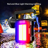 Carvallo OutdoorPro Solarlampa & Sökstrålkastare | COB-Arbetsljus | Uppladdningsbar | Utomhus & Nödsituationer Carvallo