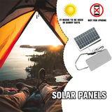 Carvallo Mobiler Solpanel 5V 2W | USB Laddare | För Powerbank, Smartphone & Utomhus Camping Carvallo