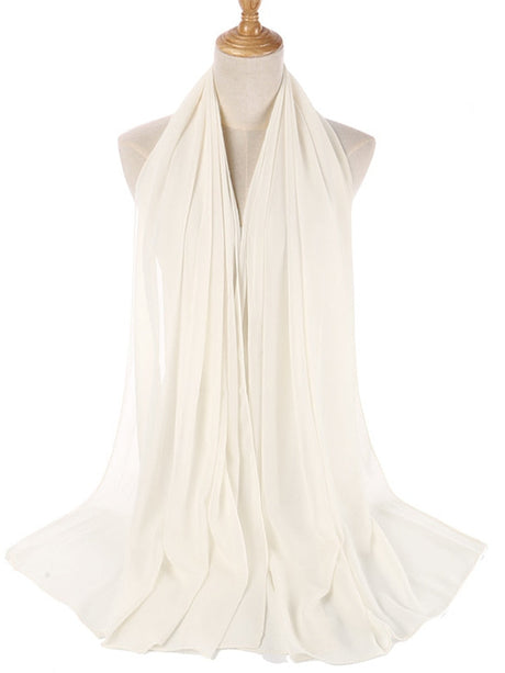 Chiffon Hijab pannband-Clothes for women-Bellasverige-Grädde-Hemnix