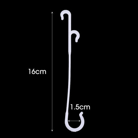 Carvallo J | Återanvändbara J-krokar för tomater och klätterväxter | 9,5 cm / 13 cm / 16 cm | 1–100 stycken | Växtstöd för klättringshjälp Carvallo