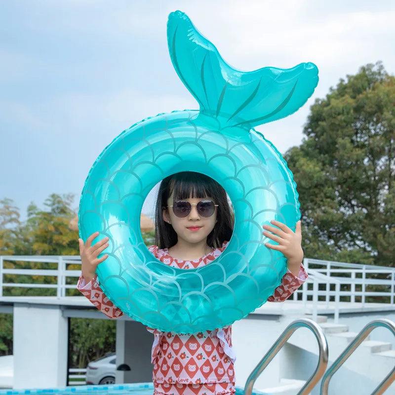 Carvallo Uppblåsbar simring sjöjungfru med ryggstöd | För barn, tonåringar och vuxna | Poolleksak & luftmadrass Carvallo