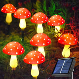 MushroomTwinkle Light - Vattentåliga svamp solfeenljus Carvallo